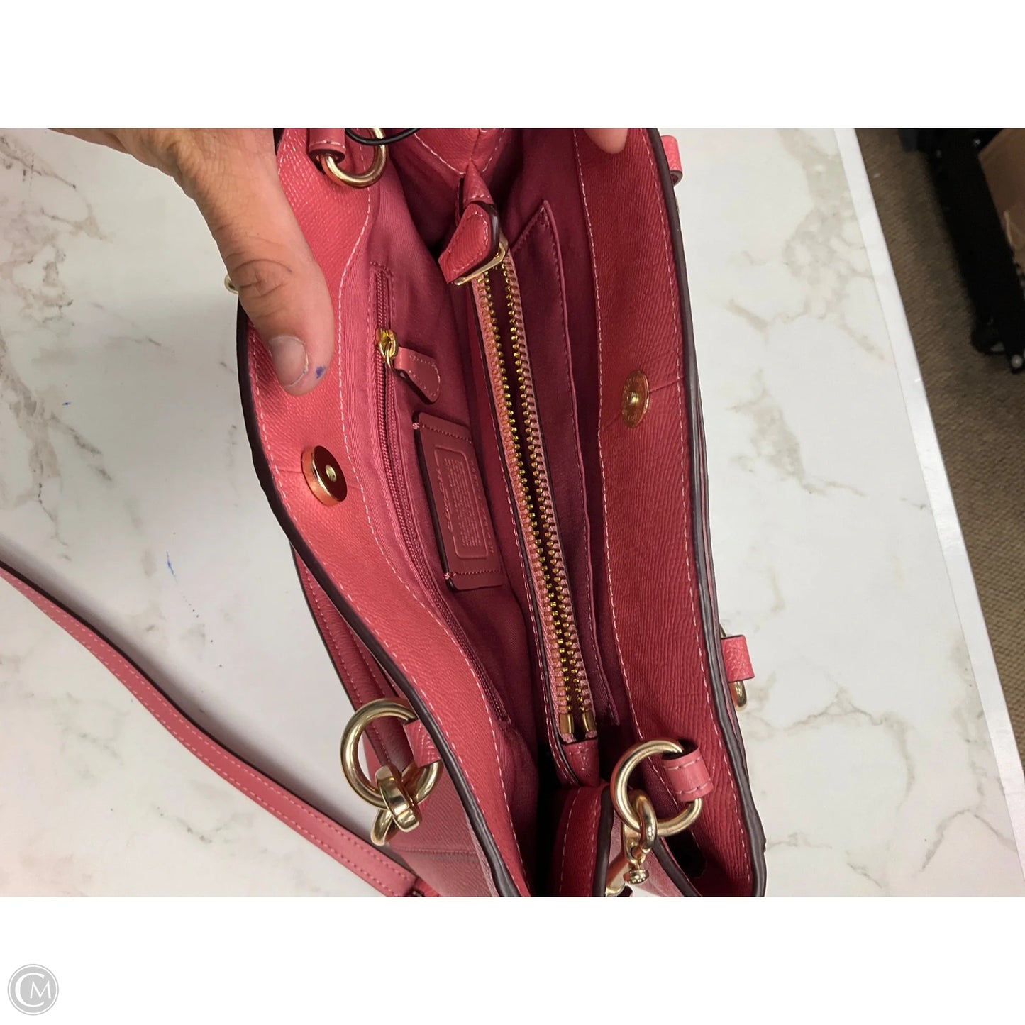 Handbag Designer By Coach, Size: Medium