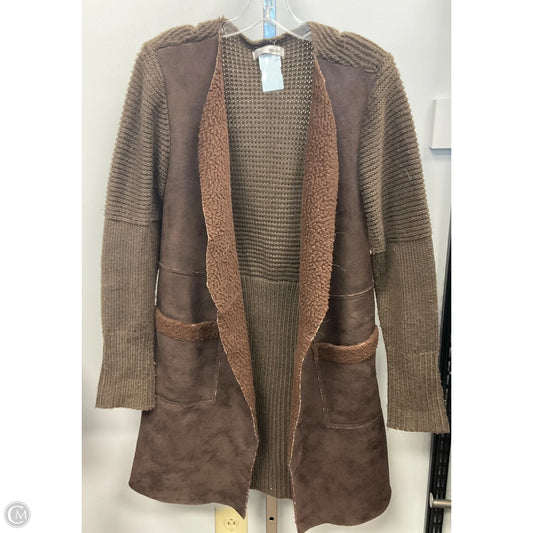 Sweater Cardigan By Wdny In Brown, Size: Xl