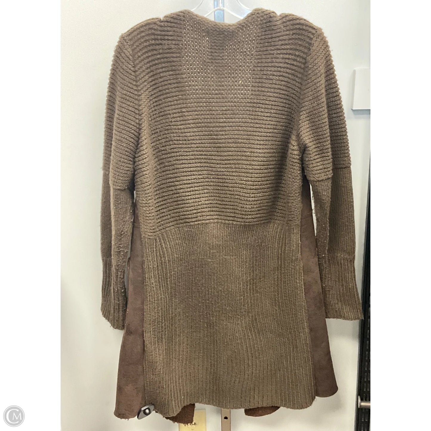 Sweater Cardigan By Wdny In Brown, Size: Xl