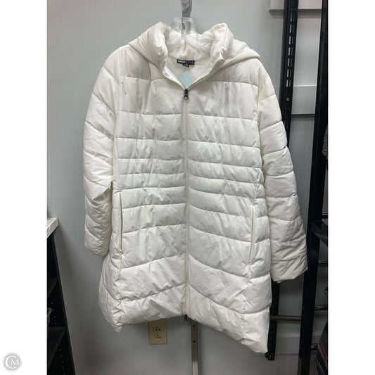 Coat Puffer & Quilted By Clothes Mentor In White, Size: 2x