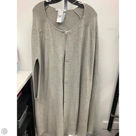 Cardigan By Clothes Mentor In Grey, Size: 1x