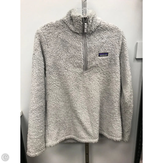 Jacket Fleece By Patagonia In Grey, Size: L