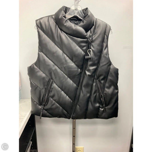 Vest Puffer & Quilted By Dkny In Black, Size: L