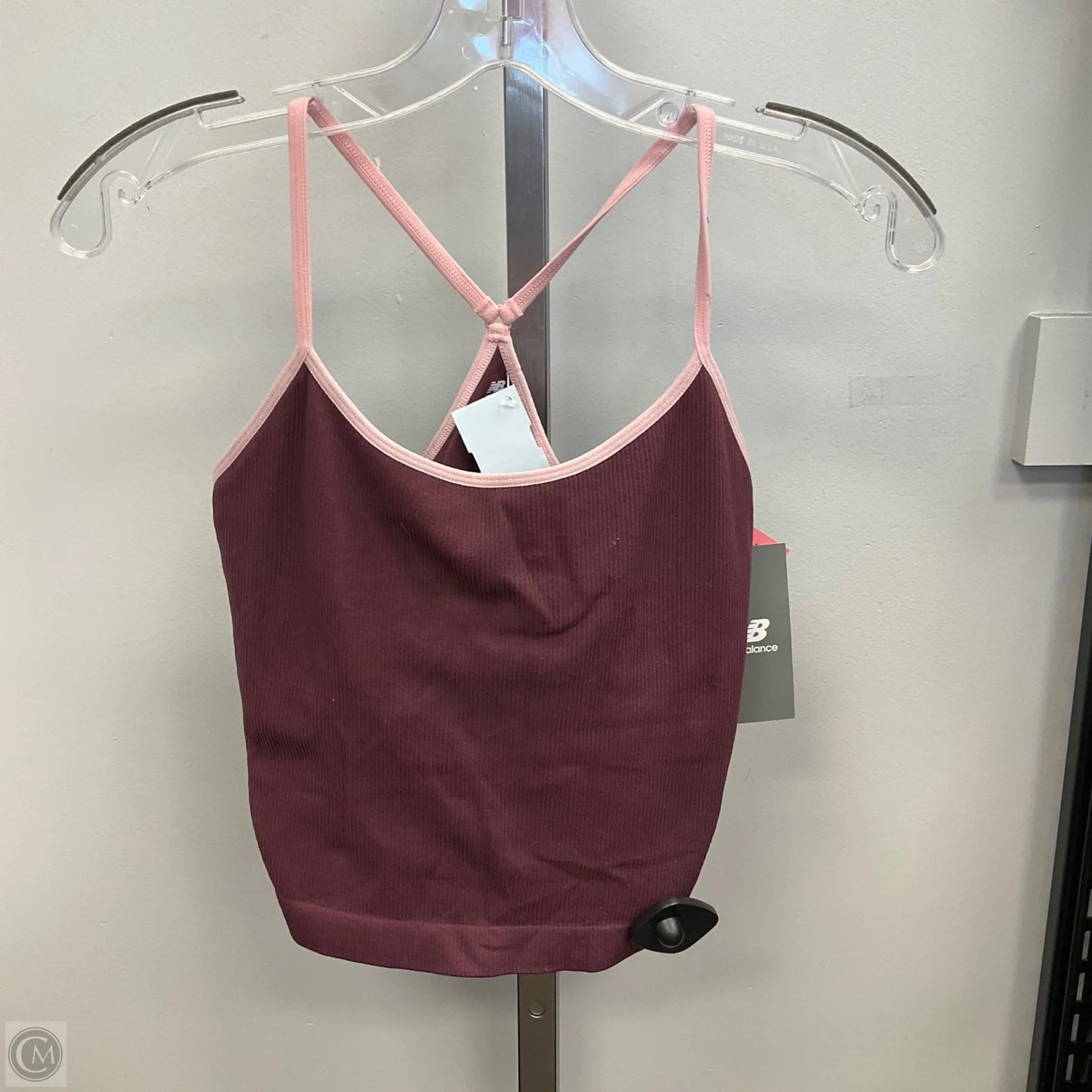 Athletic Tank Top By New Balance In Maroon, Size: L