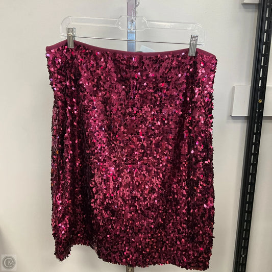 Skirt Mini & Short By Ann Taylor In Maroon, Size: 14