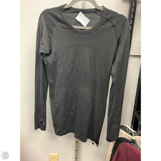 Athletic Top Long Sleeve Crewneck By Lululemon In Black, Size: S