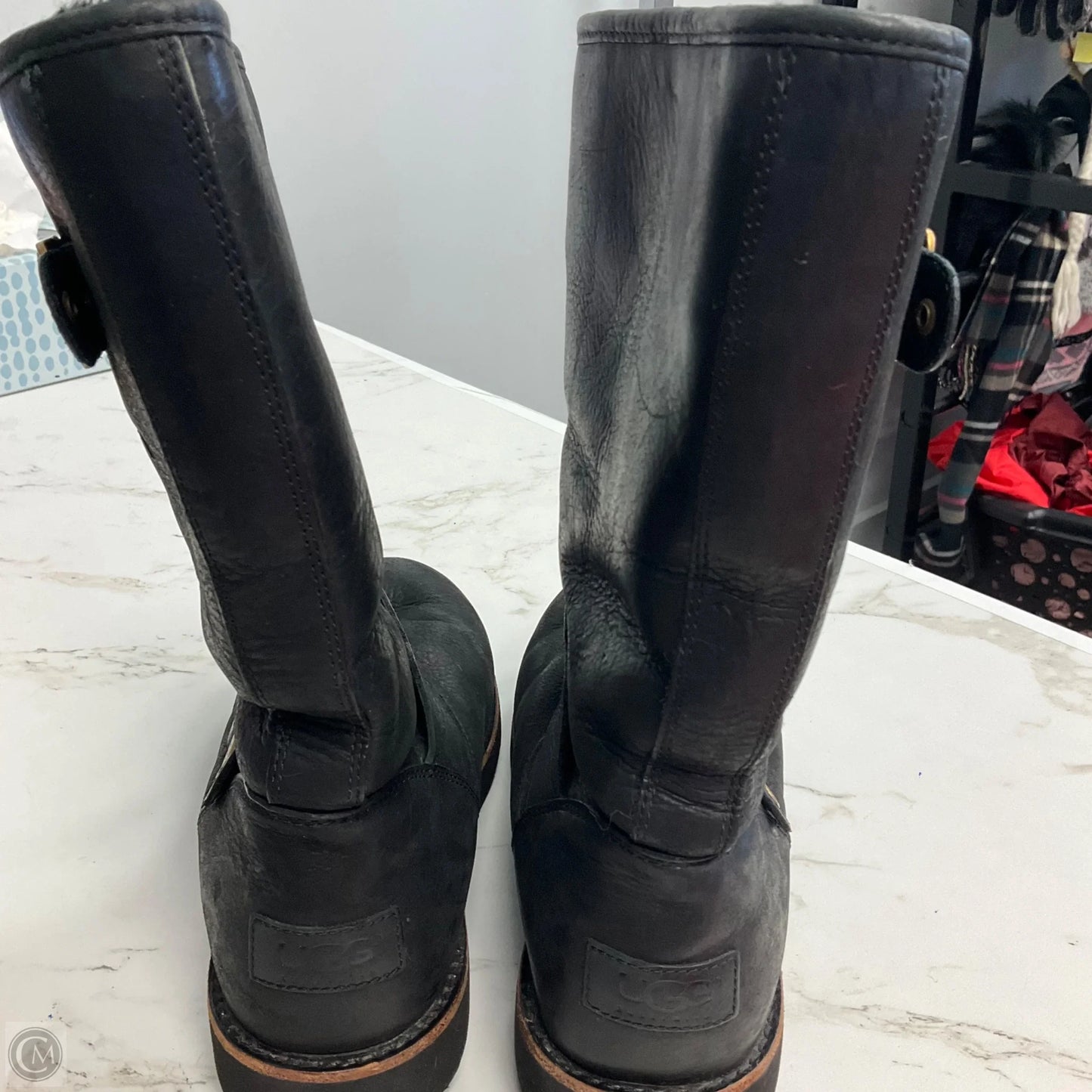 Boots Designer By Ugg In Black, Size: 7