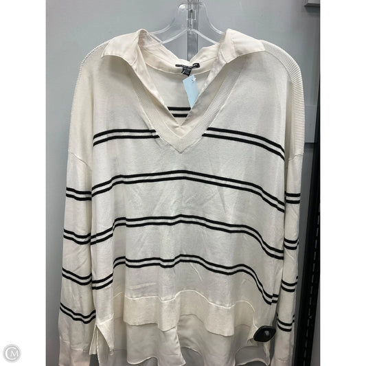 Top Long Sleeve By Hilary Radley In Striped Pattern, Size: Xxl