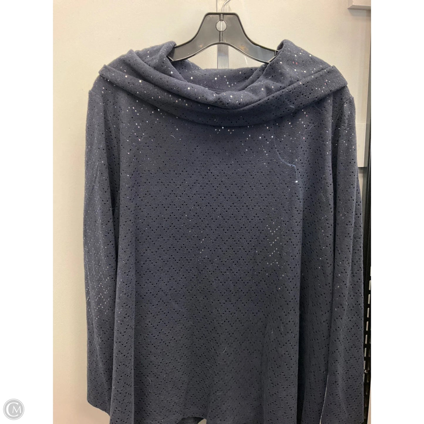 Top Long Sleeve By Lane Bryant In Navy, Size: 2x