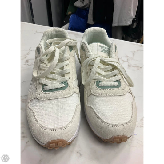 Shoes Sneakers By Reebok In Cream & Green, Size: 9