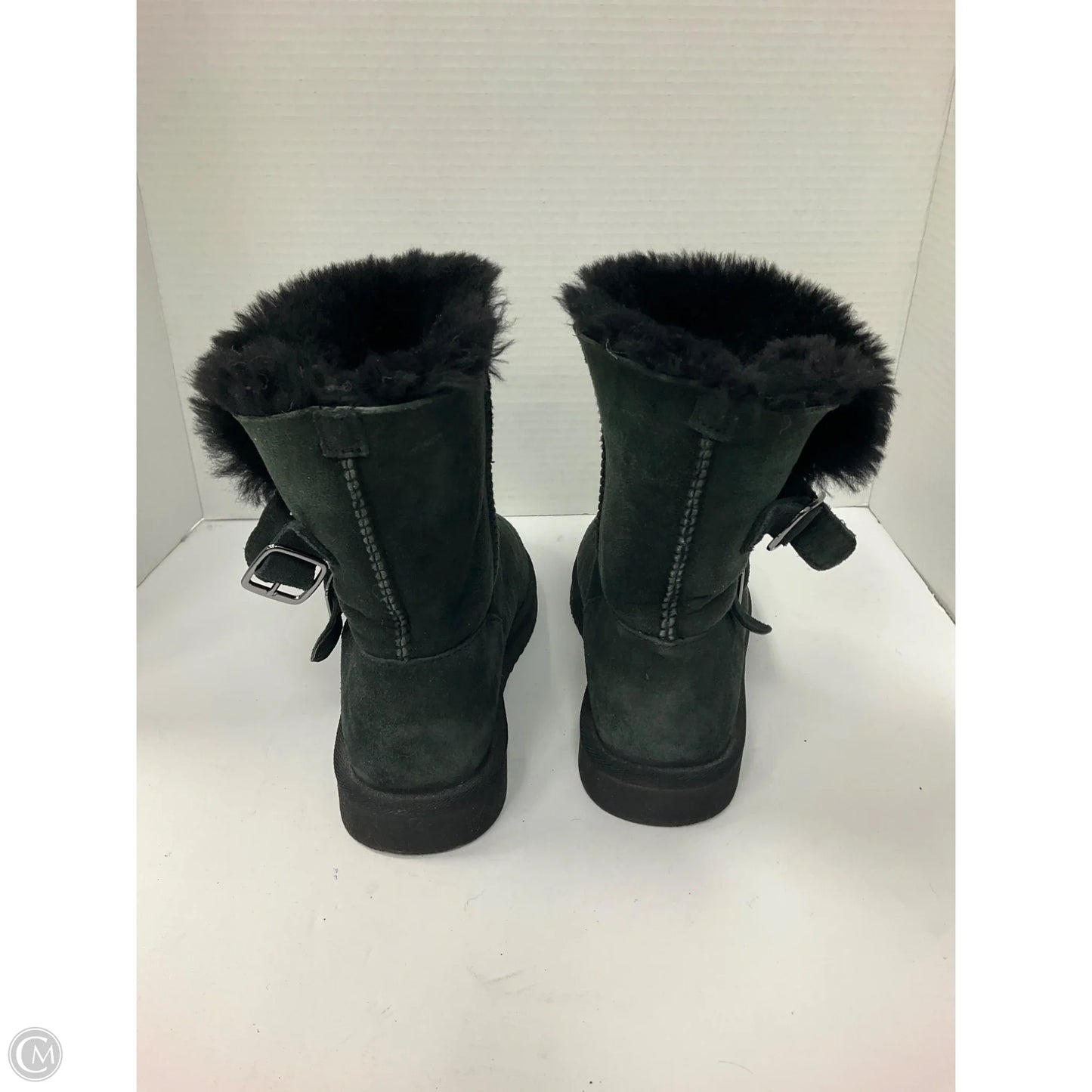 Boots Ankle Flats By Clothes Mentor In Black, Size: 6