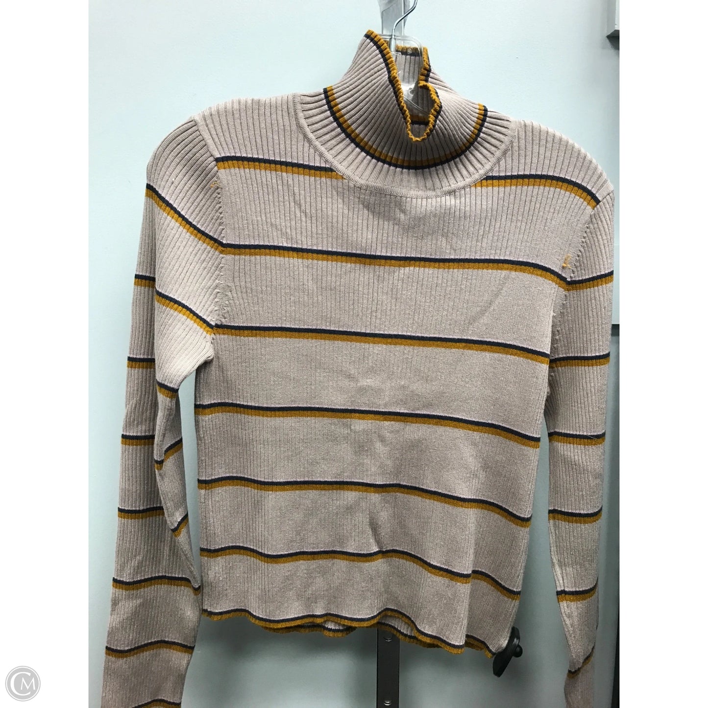 Top Long Sleeve By Pink Republic In Striped Pattern, Size: Xl