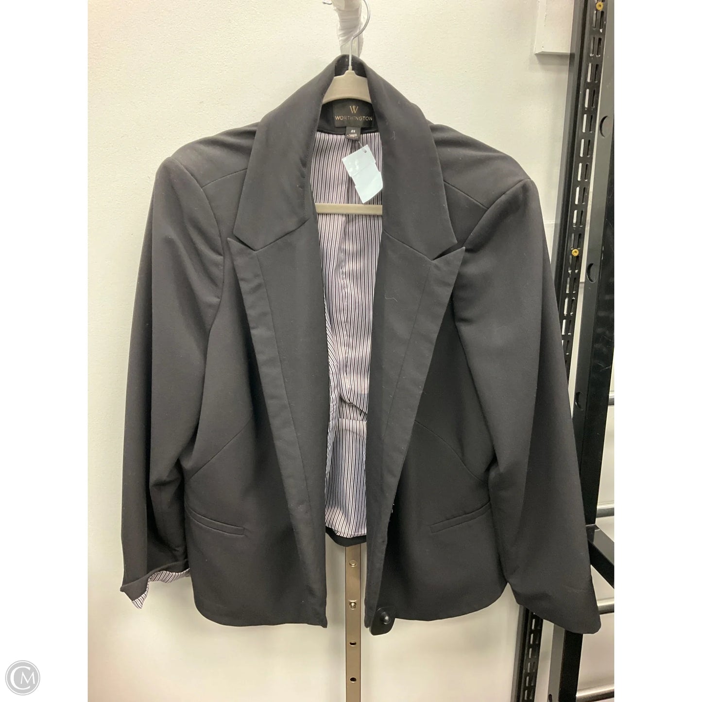 Blazer By Worthington In Black, Size: 2x