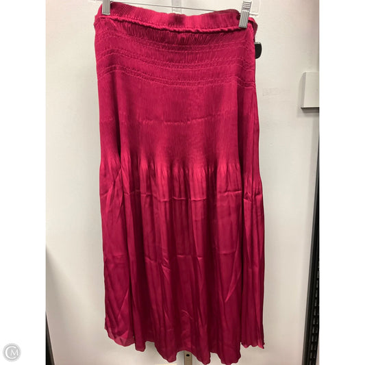 Skirt Midi By Rachel Zoe In Maroon, Size: L