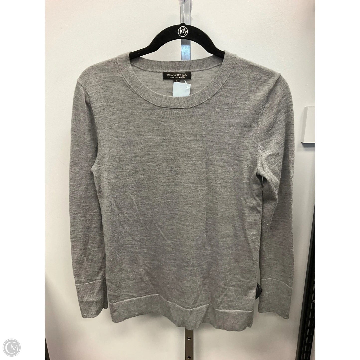 Top Long Sleeve By Banana Republic In Grey, Size: S