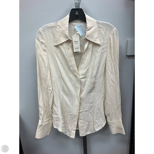 Blouse Long Sleeve By Mng In Cream, Size: 2