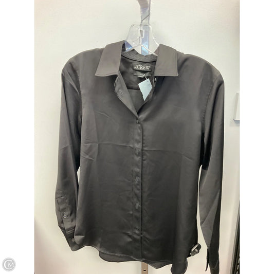 Blouse Long Sleeve By J. Crew In Black, Size: 2