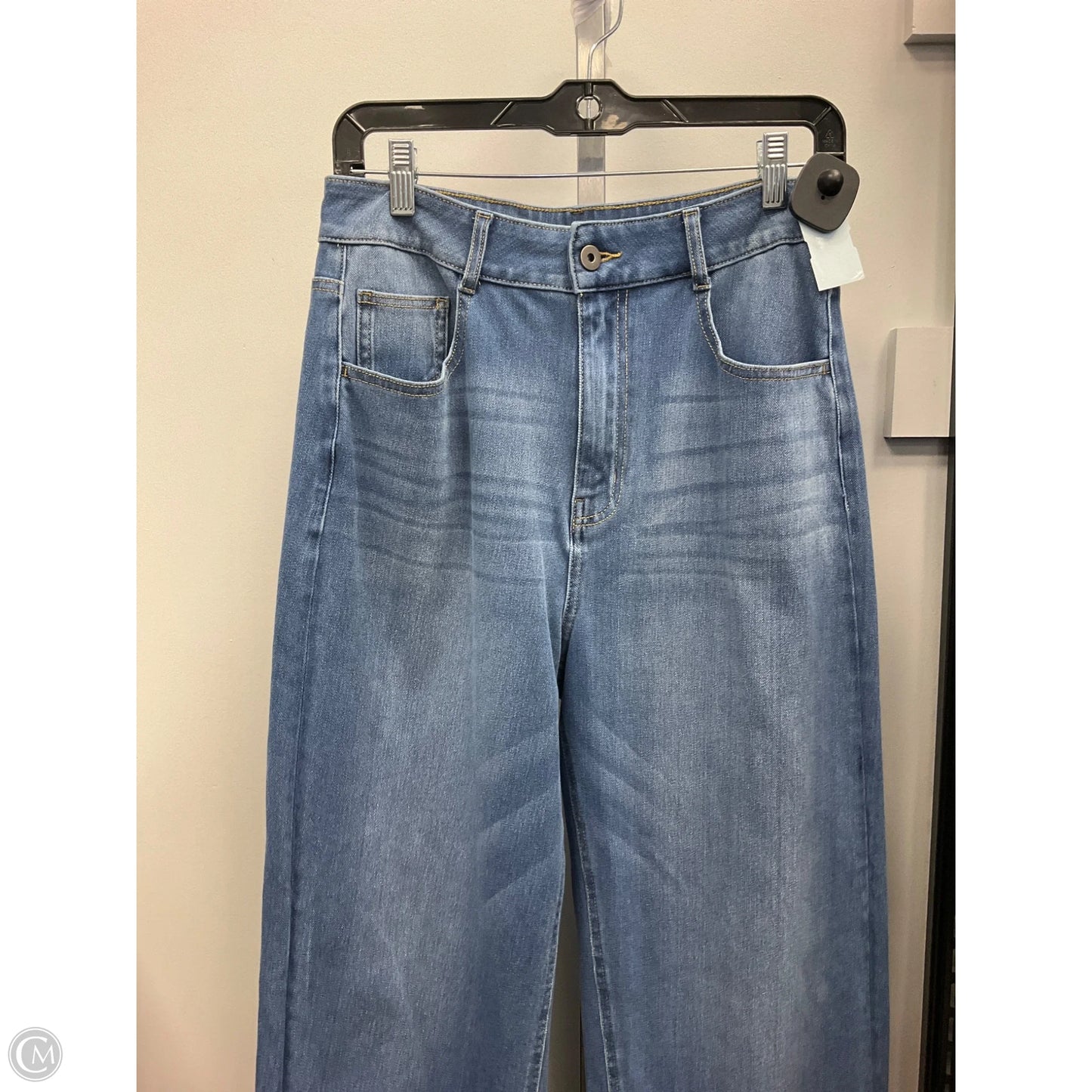 Jeans Wide Leg By Halara In Blue Denim, Size: Mp