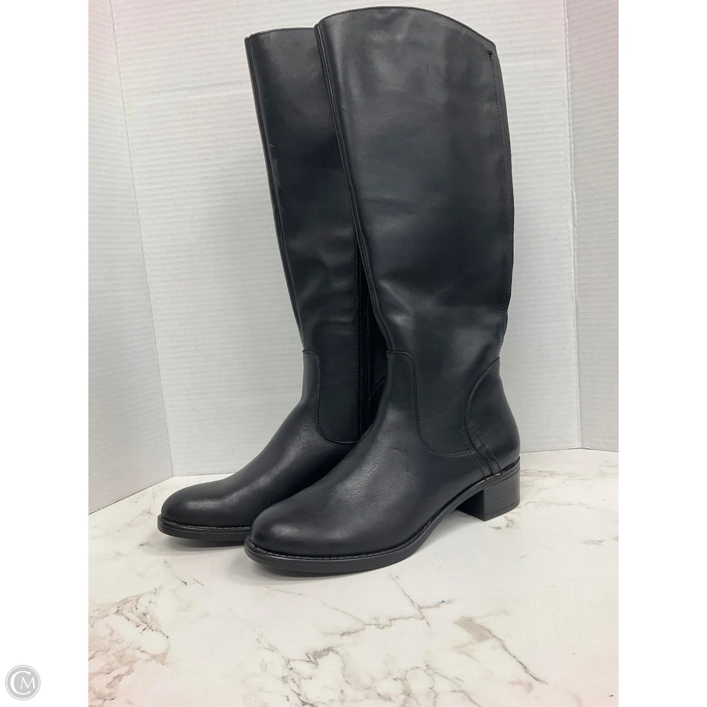 Boots Knee Flats By Franco Sarto In Black, Size: 8.5