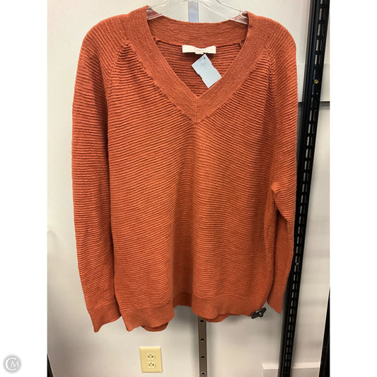 Sweater By Loft In Copper, Size: M