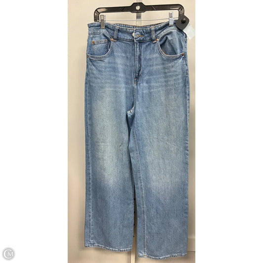 Jeans Wide Leg By H&m In Blue Denim, Size: 12
