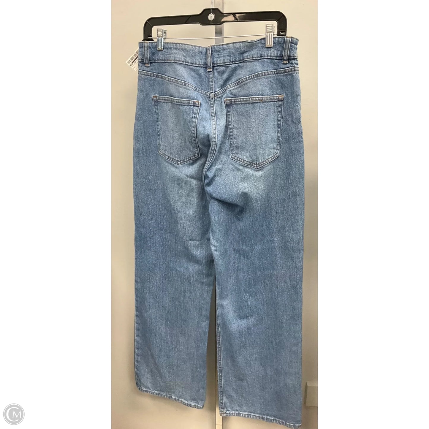 Jeans Wide Leg By H&m In Blue Denim, Size: 12