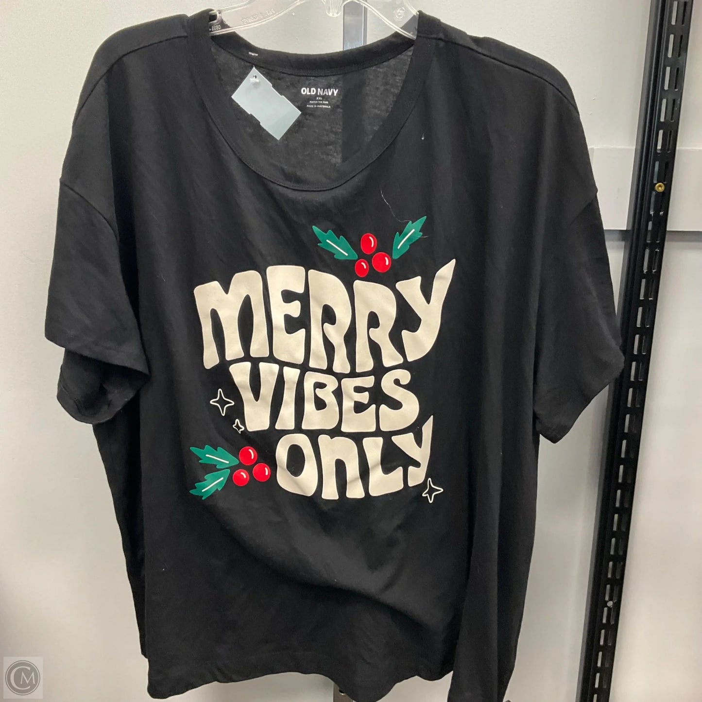 Top Short Sleeve Basic By Old Navy In Black, Size: 2x