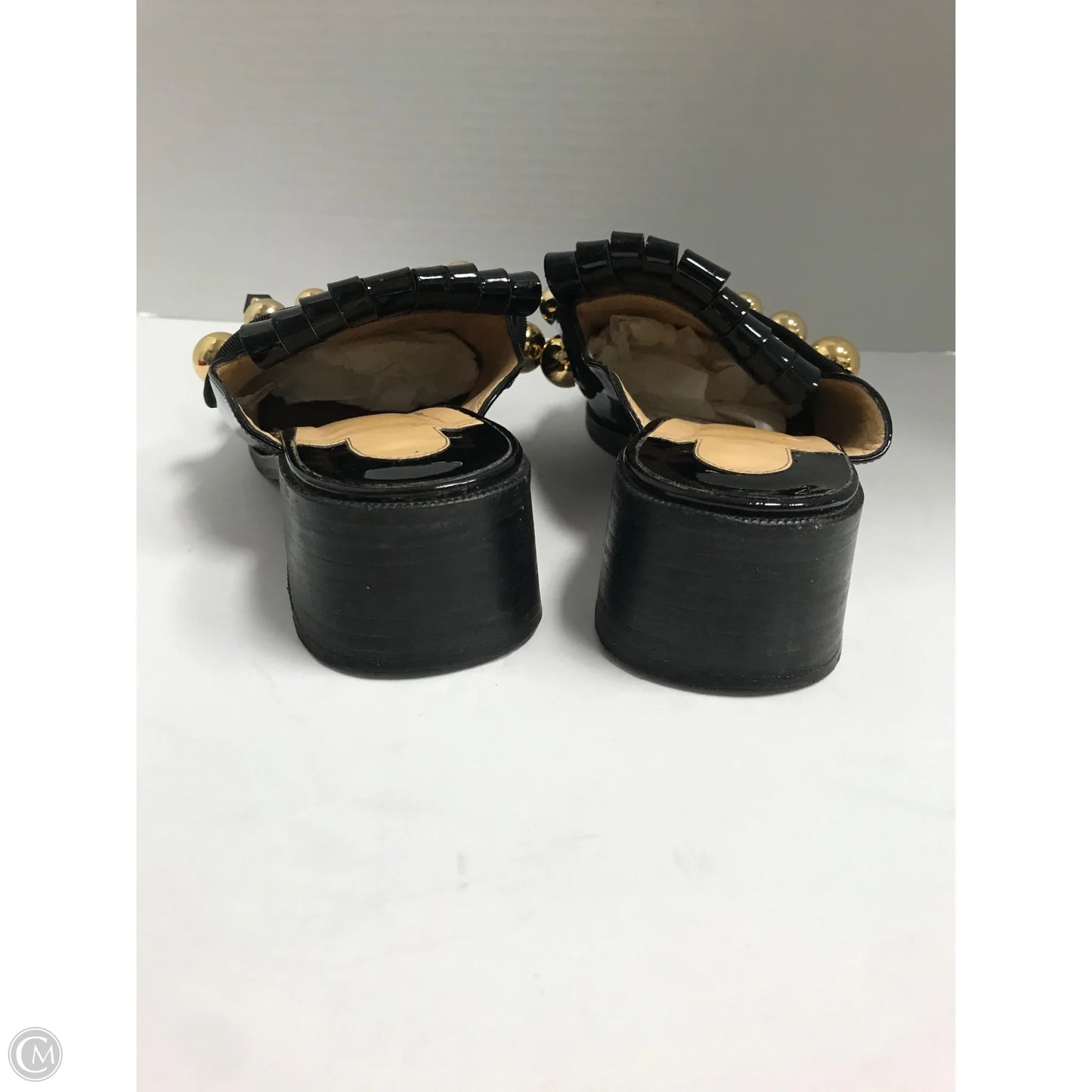 Shoes Luxury Designer By Christian Louboutin In Black, Size: 7