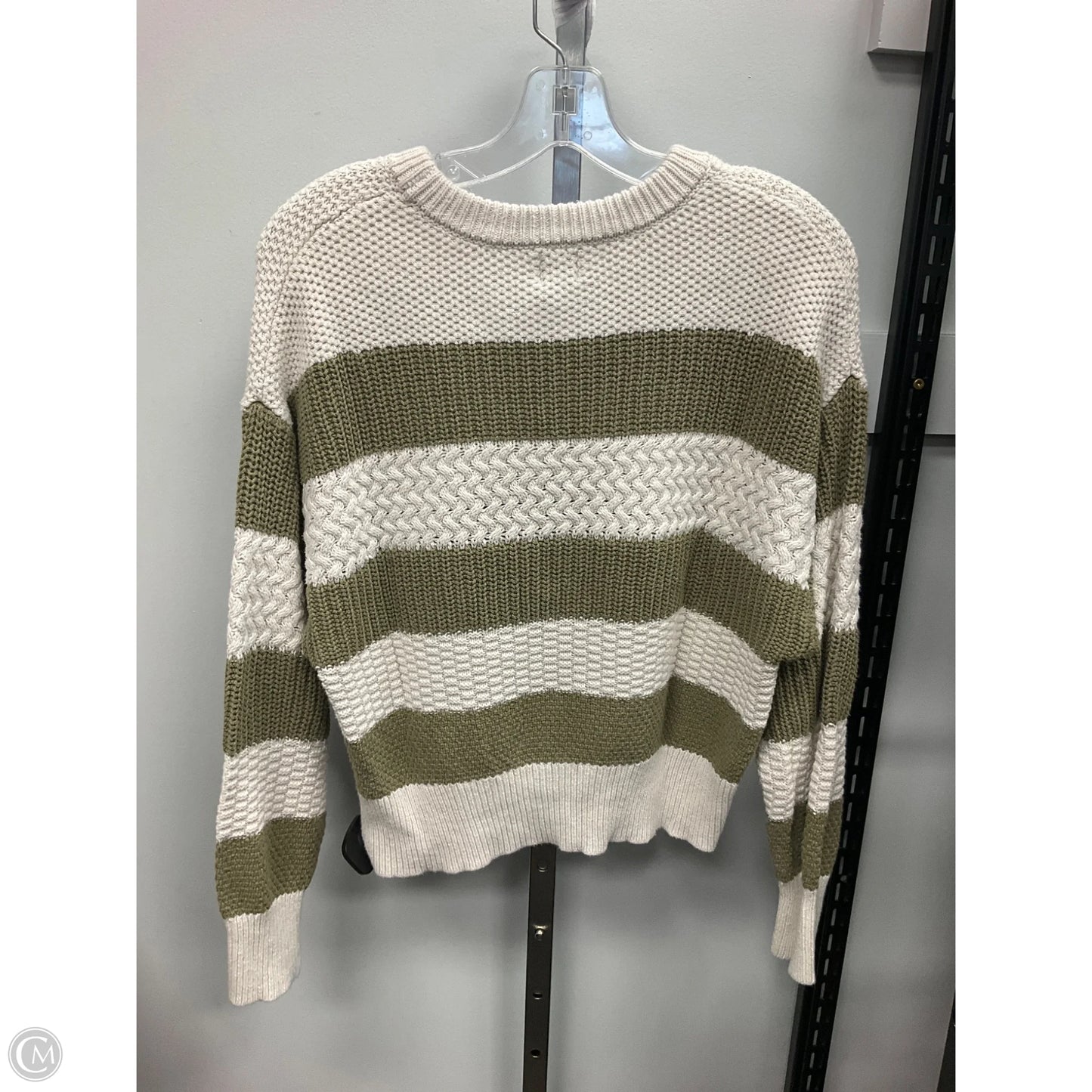 Sweater By A New Day In Cream & Green, Size: M
