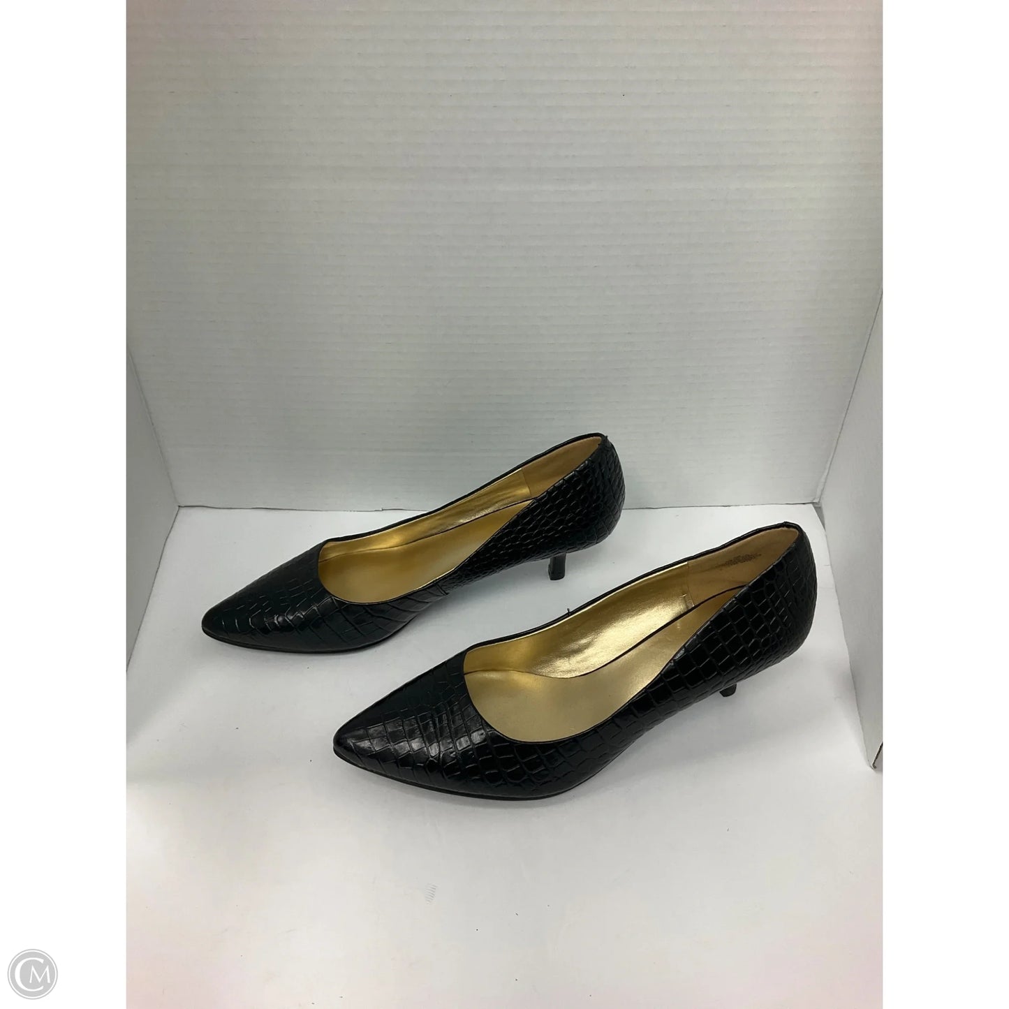 Shoes Heels Kitten By Nine West In Black, Size: 9