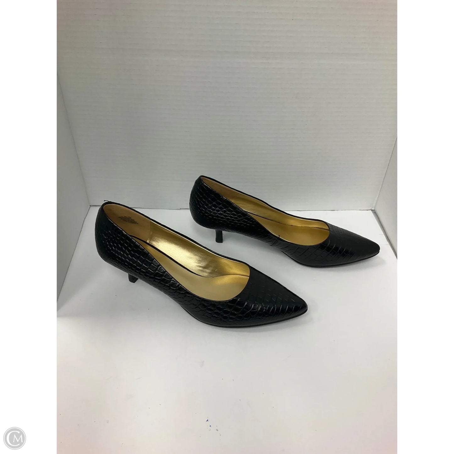 Shoes Heels Kitten By Nine West In Black, Size: 9