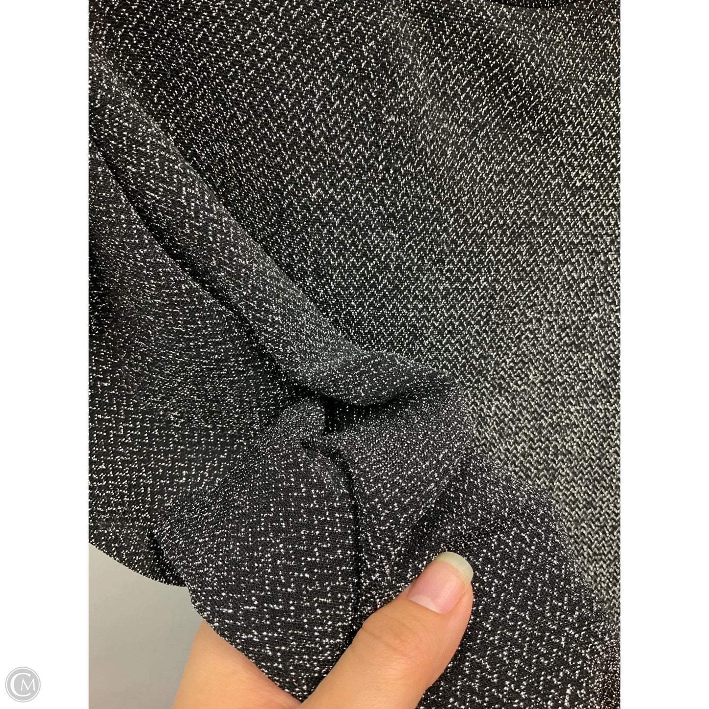 Top Long Sleeve By Bb Dakota In Black & Silver, Size: L