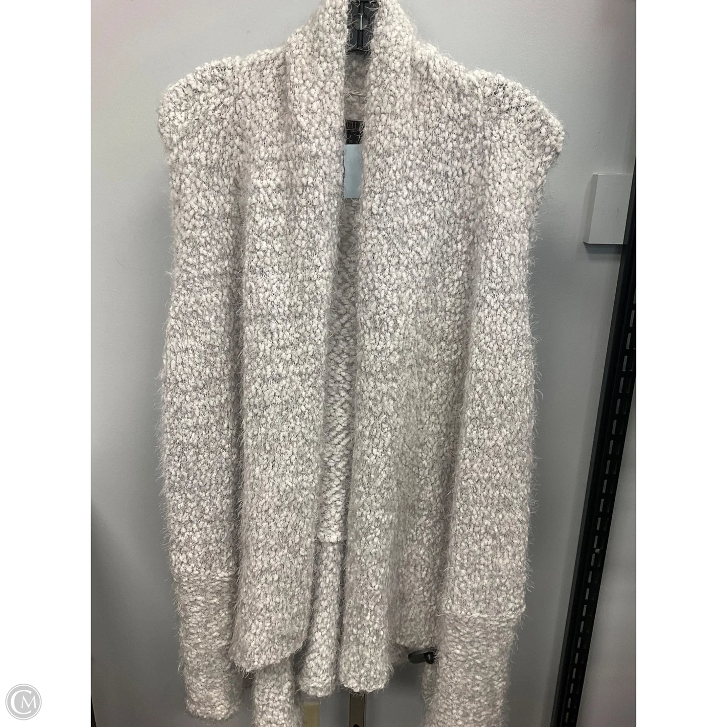 Cardigan By G.i.l.i. In Grey & White, Size: Xl