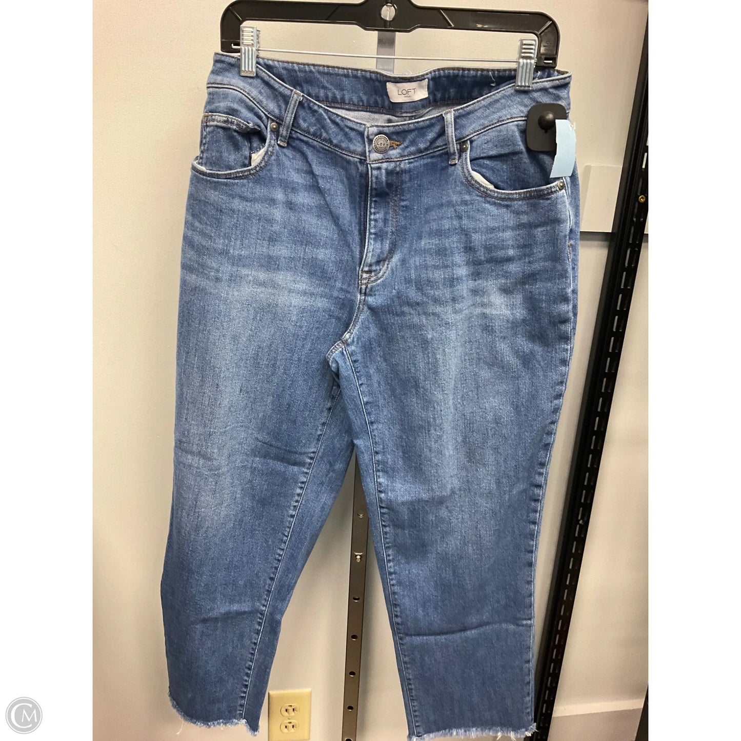 Jeans Boyfriend By Loft In Blue Denim, Size: 8