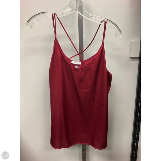 Top Sleeveless By Ekouaer In Red, Size: L