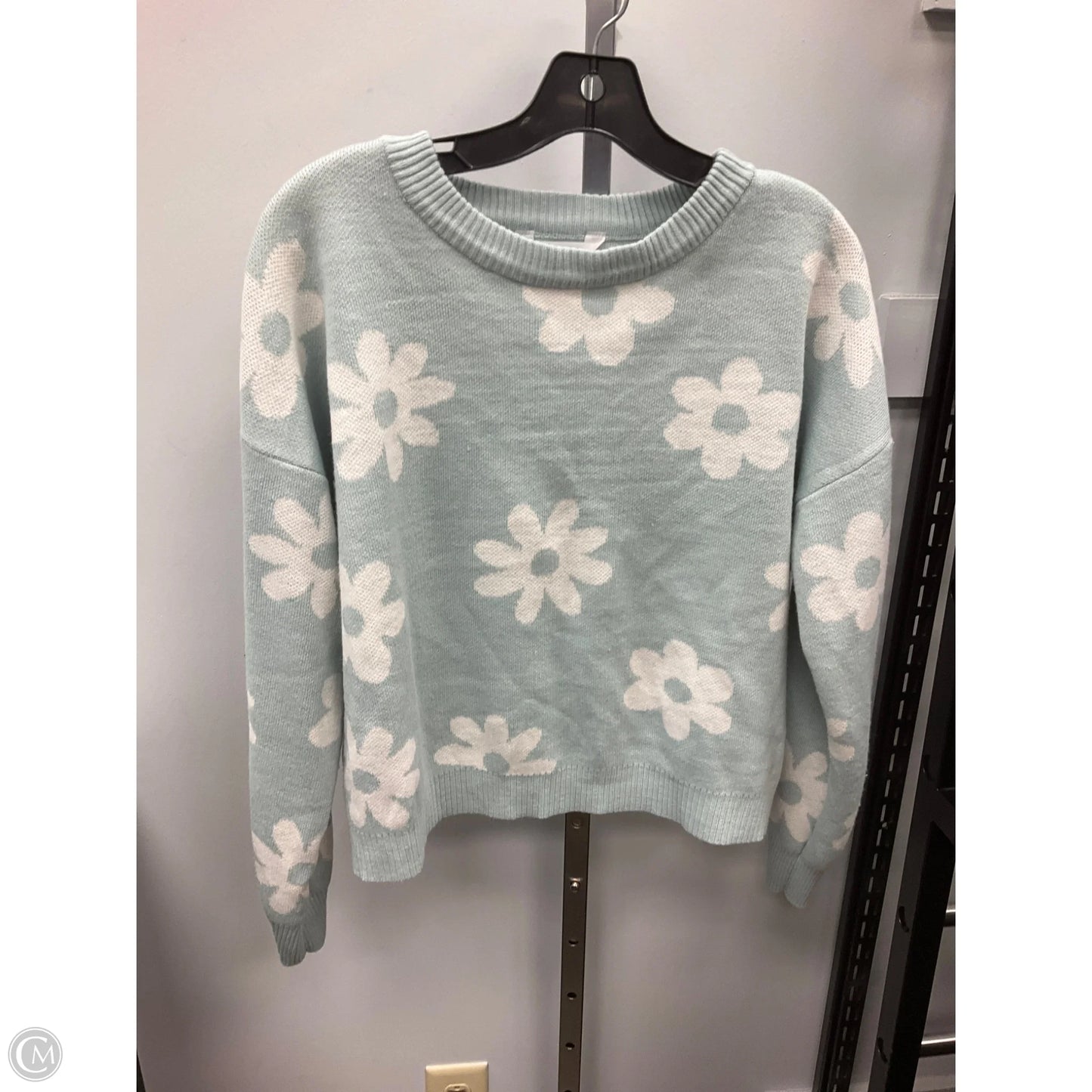 Sweater By No Boundaries In Blue & Cream, Size: Xl