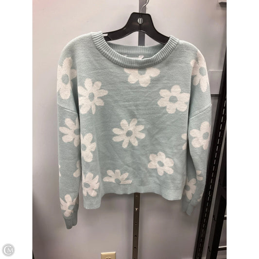 Sweater By No Boundaries In Blue & Cream, Size: Xl