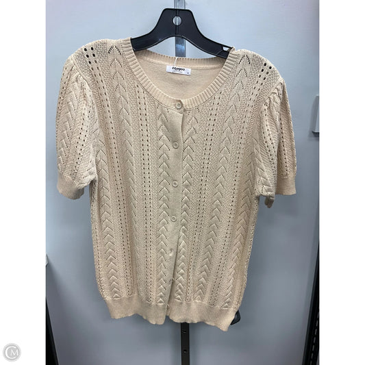 Sweater Short Sleeve By Clothes Mentor In Cream, Size: M