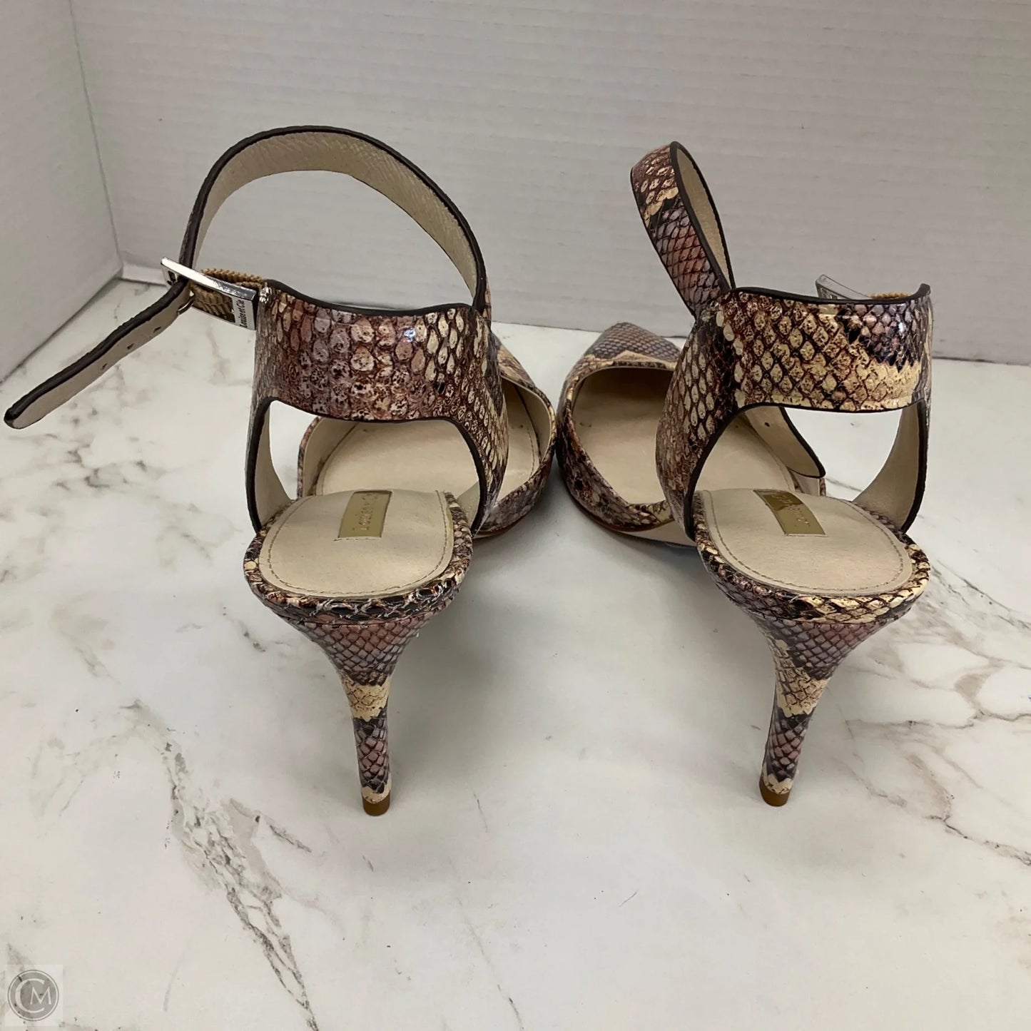 Shoes Heels Kitten By Louise Et Cie In Snakeskin Print, Size: 9.5