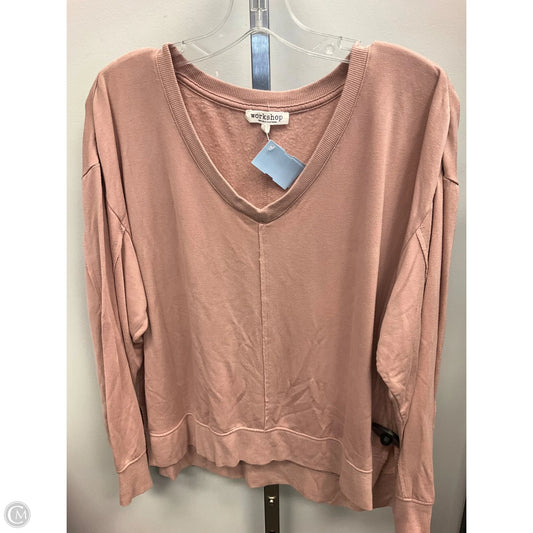 Top 2pc 3/4 Sleeve By Workshop In Pink, Size: Xl