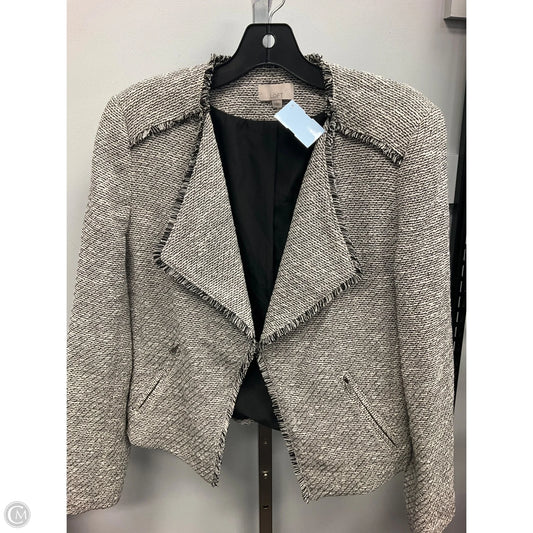 Blazer By Loft In Black & Cream, Size: 12