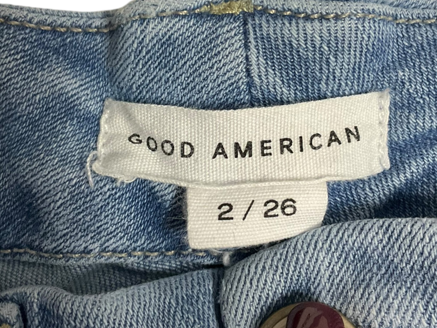 Jeans Skinny By Good American In Blue, Size: 2