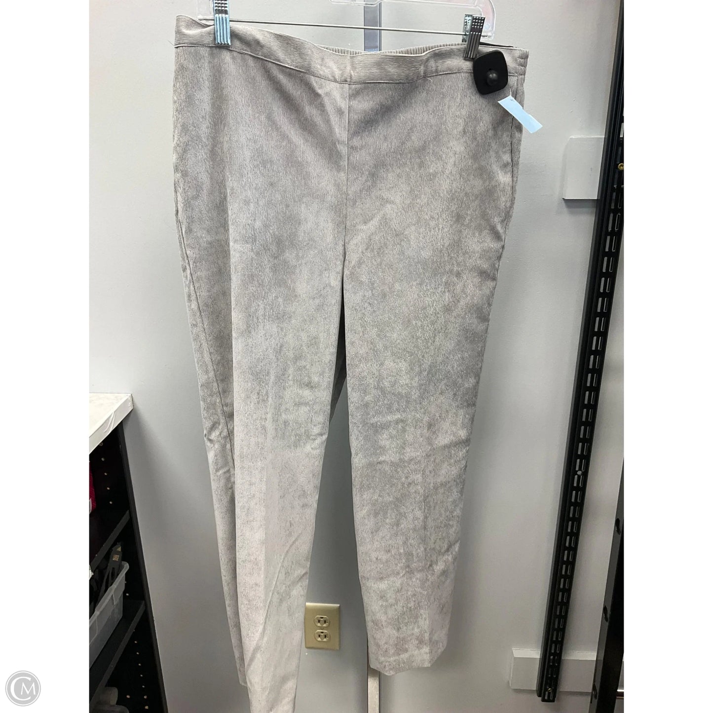 Pants Corduroy By Alfred Dunner In Grey, Size: 14