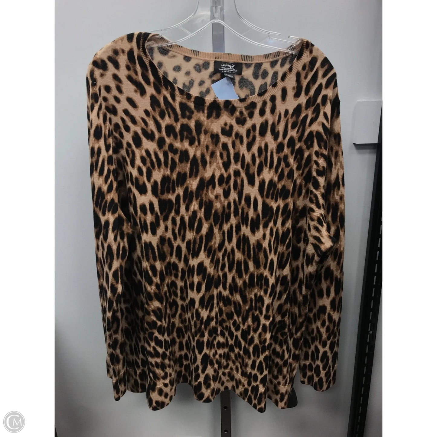 Sweater By Lord And Taylor In Animal Print, Size: 2x