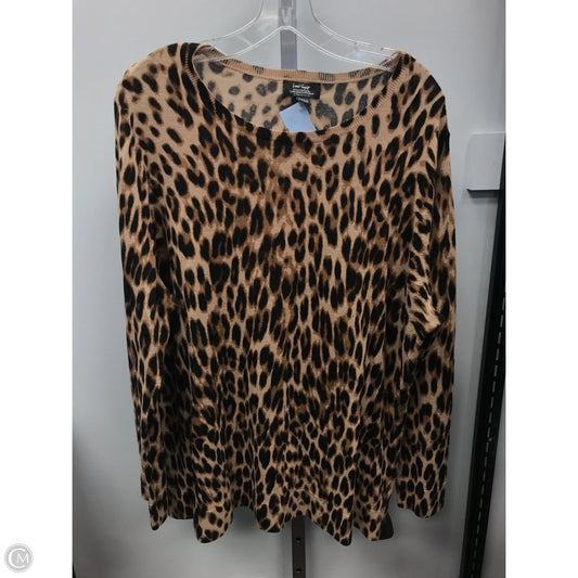 Sweater By Lord And Taylor In Animal Print, Size: 2x