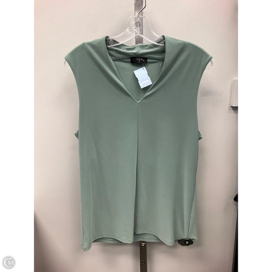 Top Sleeveless By Tahari In Teal, Size: L