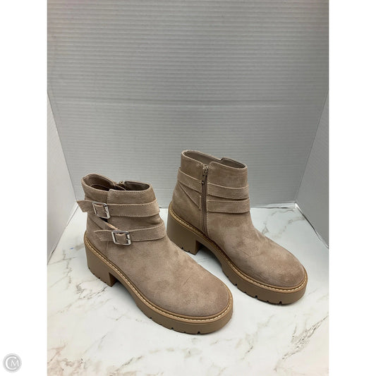 Boots Ankle Heels By Madden Girl In Cream, Size: 8.5