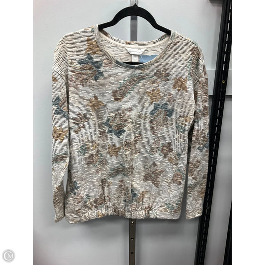 Top Long Sleeve By Christopher And Banks In Multi-colored, Size: S