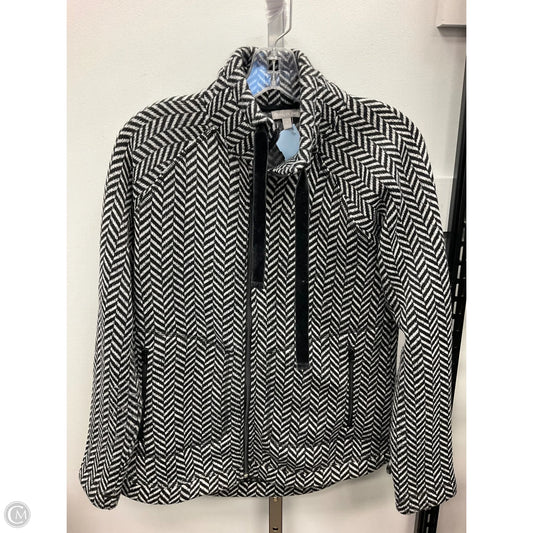 Athletic Jacket By Talbots In Black & White, Size: S