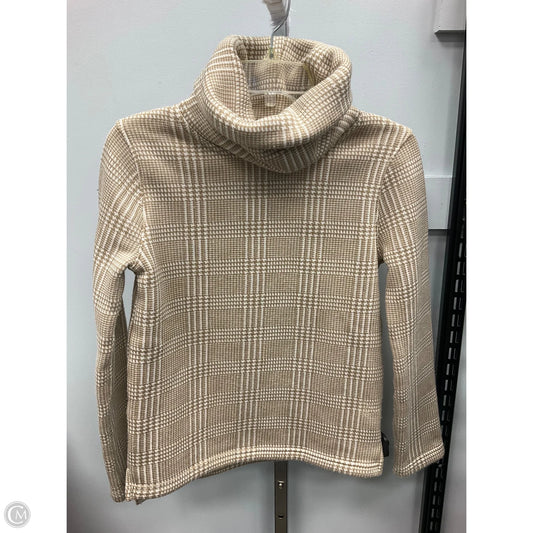 Top Long Sleeve By J. Crew In Tan & White, Size: Xs
